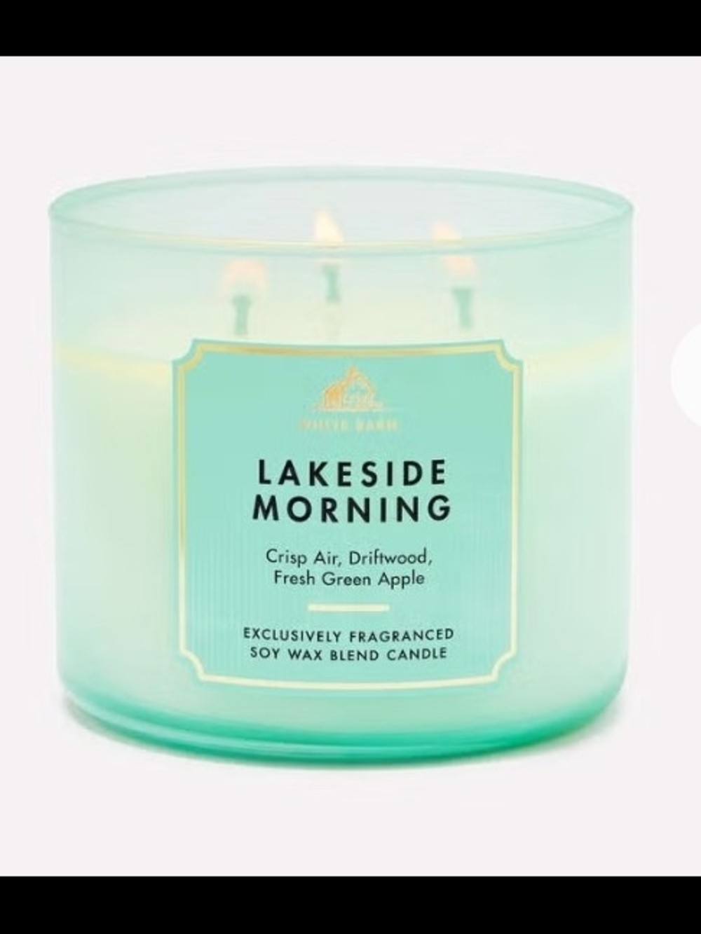 Lakeside Morning 3-Wick Scented Candle -White Barn - Bath & Body Works